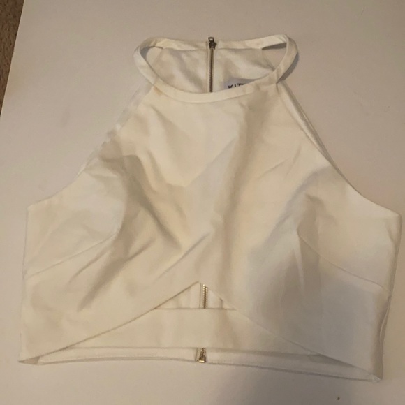 Kittenish white crop top size M - Picture 1 of 4